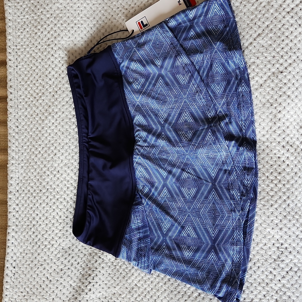 Fila Navy Blue Tiered Tennis Pickleball Skort Size Small
